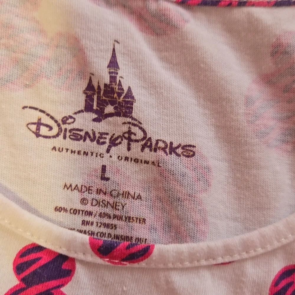 Disney White Sleeveless Dress with Pink Minnie Mouse Print
